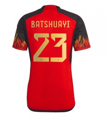 Belgia Michy Batshuayi #23 Koszulka Podstawowych MŚ 2022 Krótki Rękaw